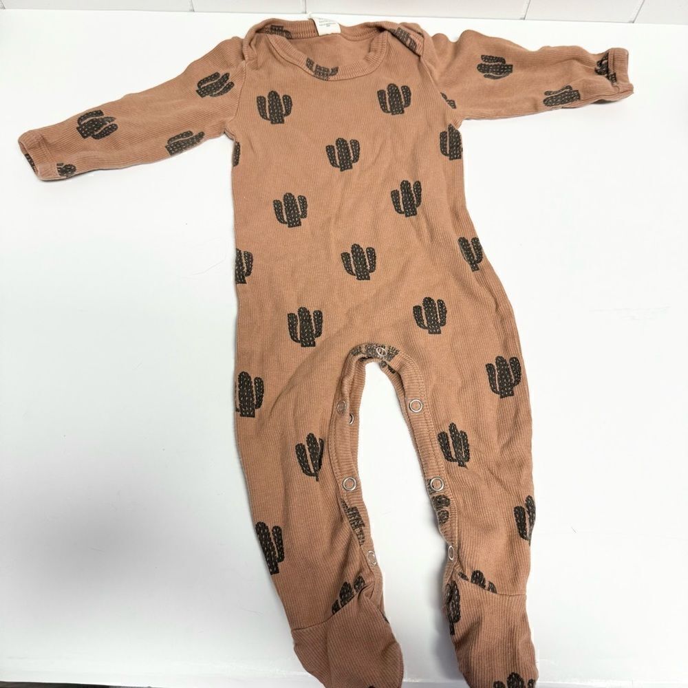 Kate Quinn Ribbed Button Cactus Playsuit Sleeper Size 0-3